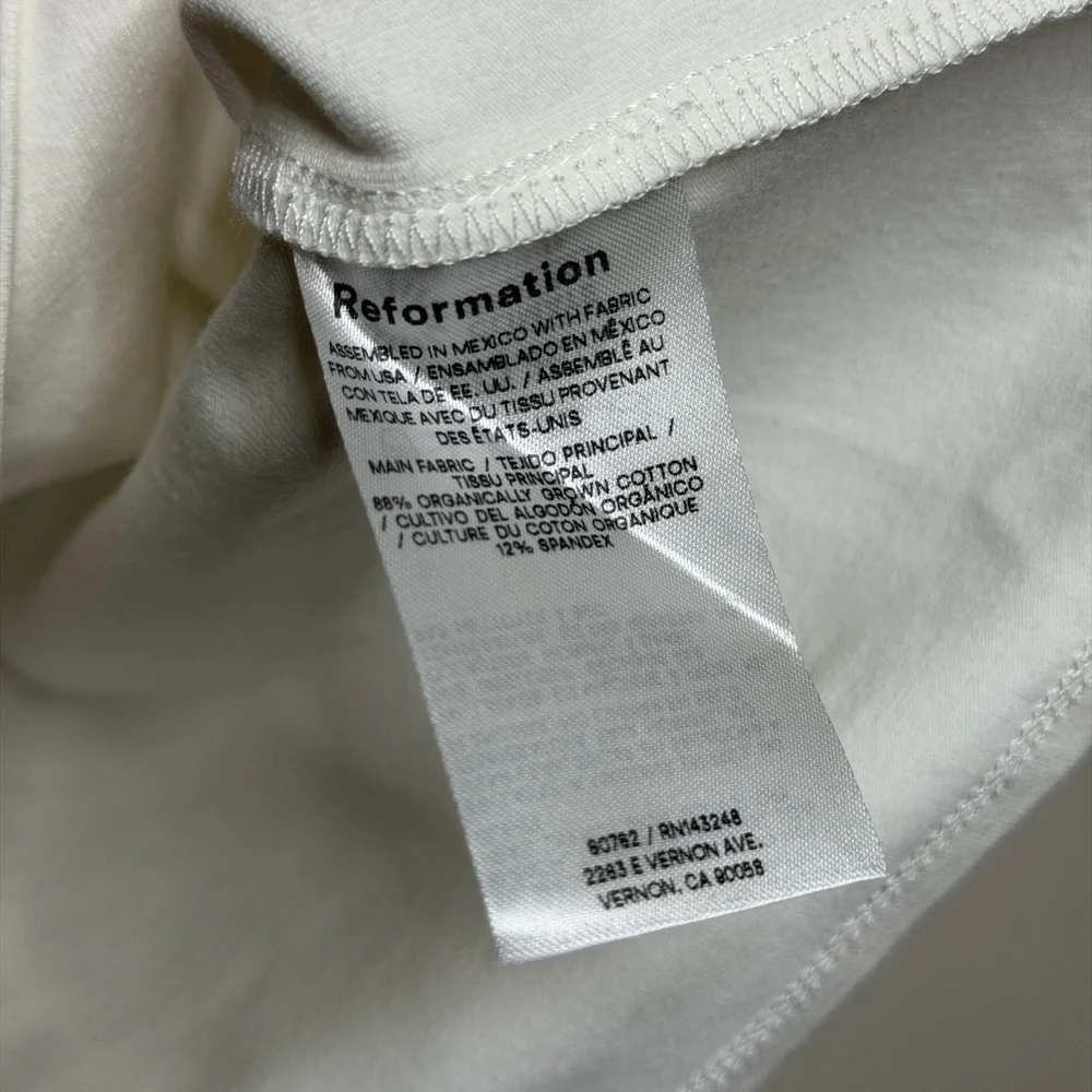 Reformation Dusk Boat-neck Organic Cotton-blend Top - Picture 10 of 10